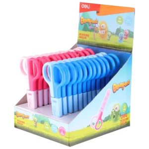 BUMPEES Tijera escolar nivel inicial con funda - 121mm - 2 colores - DISPLAY x 24
