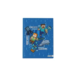 Cuaderno 16x21 T/D Cosido 48 hjs. Minecraft