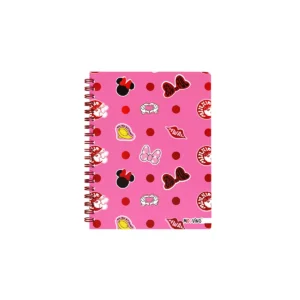 Cuaderno 16x21 espiral Tapa Dura 80 hjs. Minnie Mouse