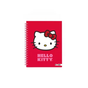 Cuaderno 16x21 Espiral Tapa Dura 80 hjs. Hello Kitty