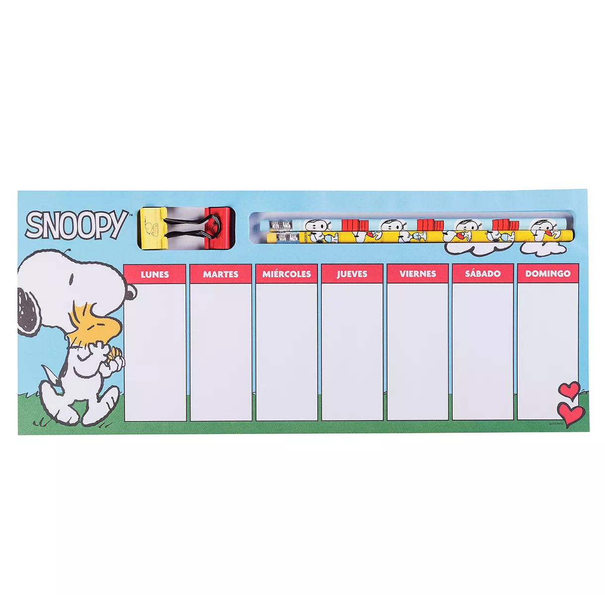 MAW Snoopy - Planner Semanal con accesorios