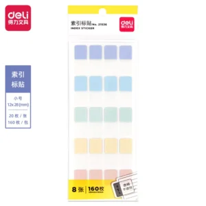 Indices adhesivos 28x12mm 160separadores - 5 colores combinados