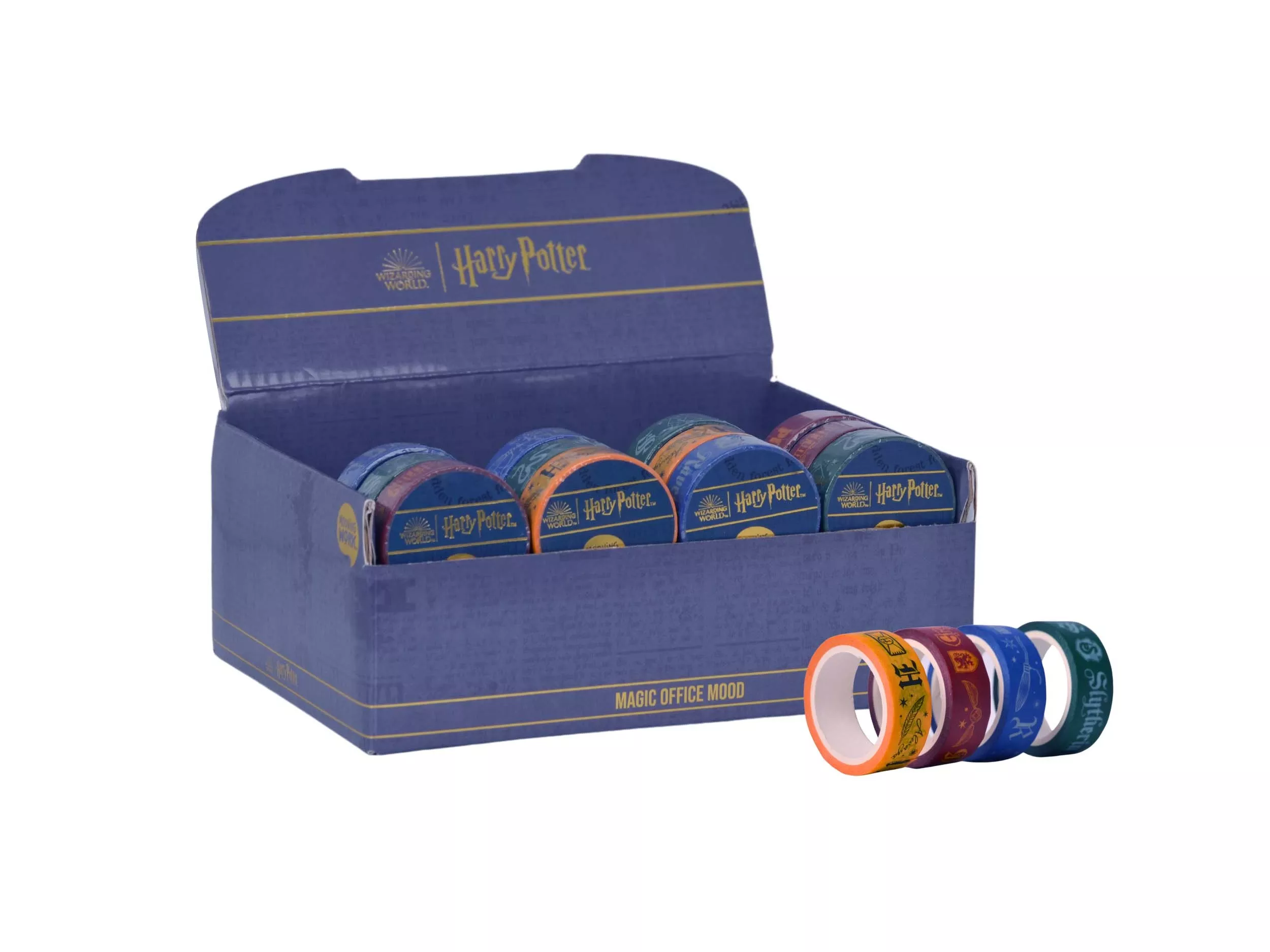 MAW Harry Potter - Washi Tape Casas, 1.5 cm x 5 m. Display