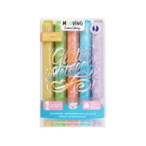 Resaltadores Metalicos Glitter x 5