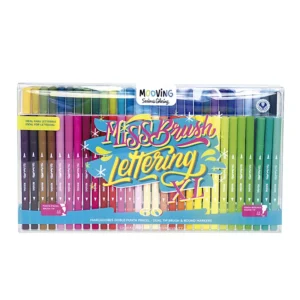 Marcadores Doble Punta Pincel x 60