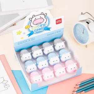 Sacapuntas plastico Vaquita - 3 colores - Display x 12