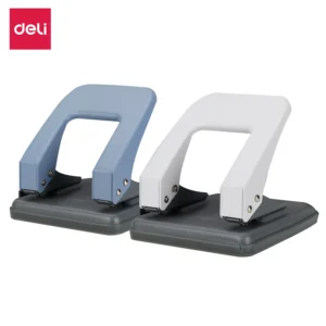 Perforadora Start - 35 hojas 2 colores Blanco y celeste