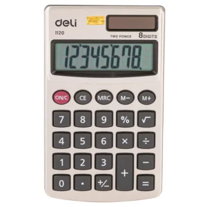 Calculadora Easy Metal - 8 digitos - 116.8x70x11mm - Gris