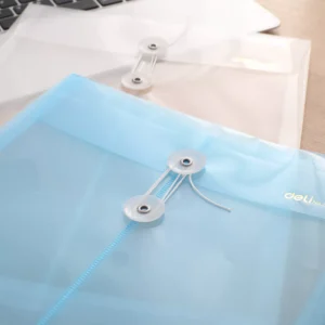 Sobre PP Vertical A4 con hilo - traslucido - cristal