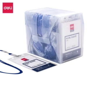 Name Badge EXTEND vertical 78x115x0.25 mm c/cordon removible