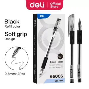 Boligrafo GEL Daily 0,5 mm con grip Tinta Negra
