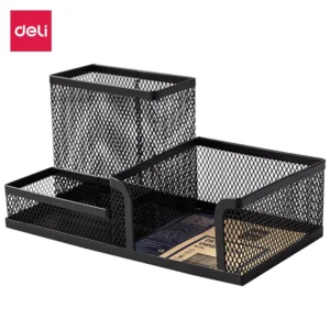 Organizador escritorio QUALI Metalico malla mutlifuncion 215x75x53 - negro