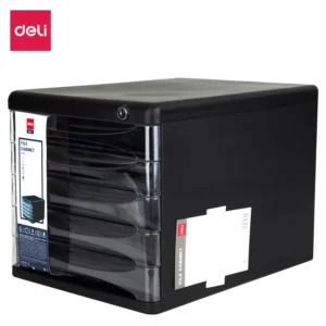 Gabinete QUALI 5 cajones locked - 270x360x260 mm - Negro