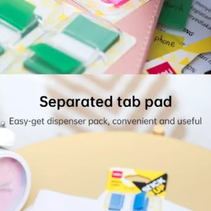 Indices adhesivos tiras de film con dispenser 44x25mm - 4 colores combinados