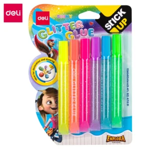 Adhesivo GLITTER 12ml Colores NEON x 6