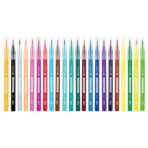 Marcadores Punta pincel Color Emotion Estuche plastico x 24