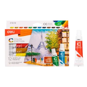Set de pintrura Color Emotion ACRYLIC x 12 - 12ml