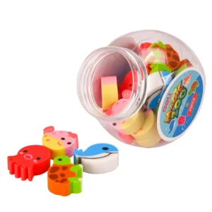 Goma de Borrar ZOO MAGIC - 4 animales - Pote x 20 surtido