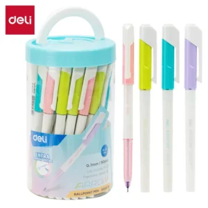 Boligrafo Arrow 0,7mm Colores Vivos Tinta Azul Pote x 50