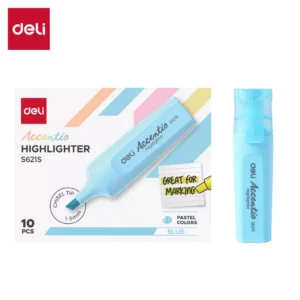Resaltador Accentio Celeste PASTEL Caja x 10