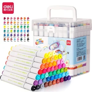 Sketch Marker triangular doble punta al agua (Redondo+Biselada) Box x 48