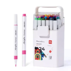 Marcador Acrilico Finenolo punta Redonda Box x 24