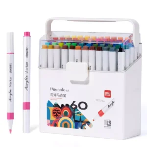 Marcador Acrilico Finenolo punta Redonda Box x 60